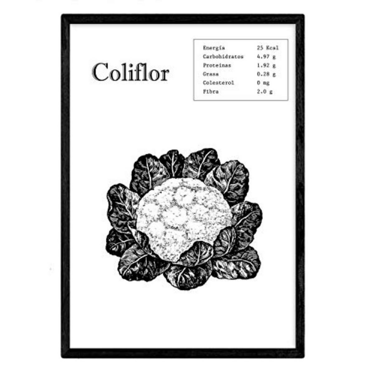 POSTER Coliflor A3 Rahmenlos - Klar, Papier (29.7/5/42cm) - Nacnic