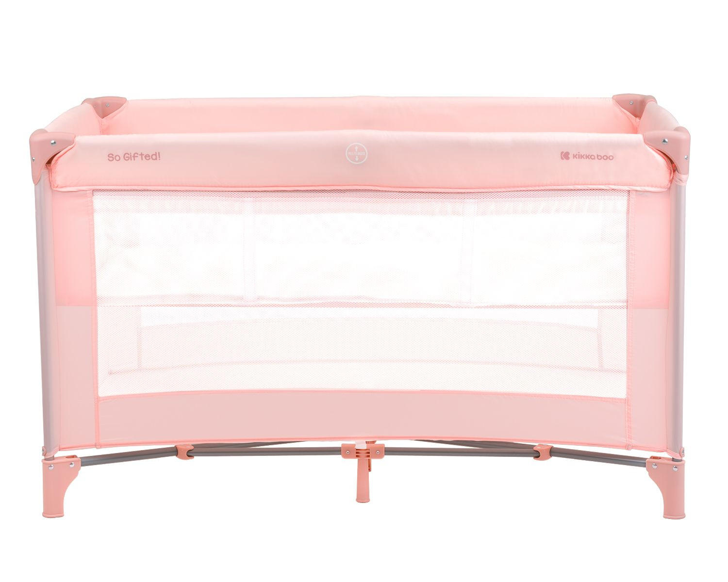 REISEBETT So Gifted rosa pink 2 Ebenen Matratze, Tragetasche, Öffnung - Rosa, Metall (65/125cm) - Kikka boo