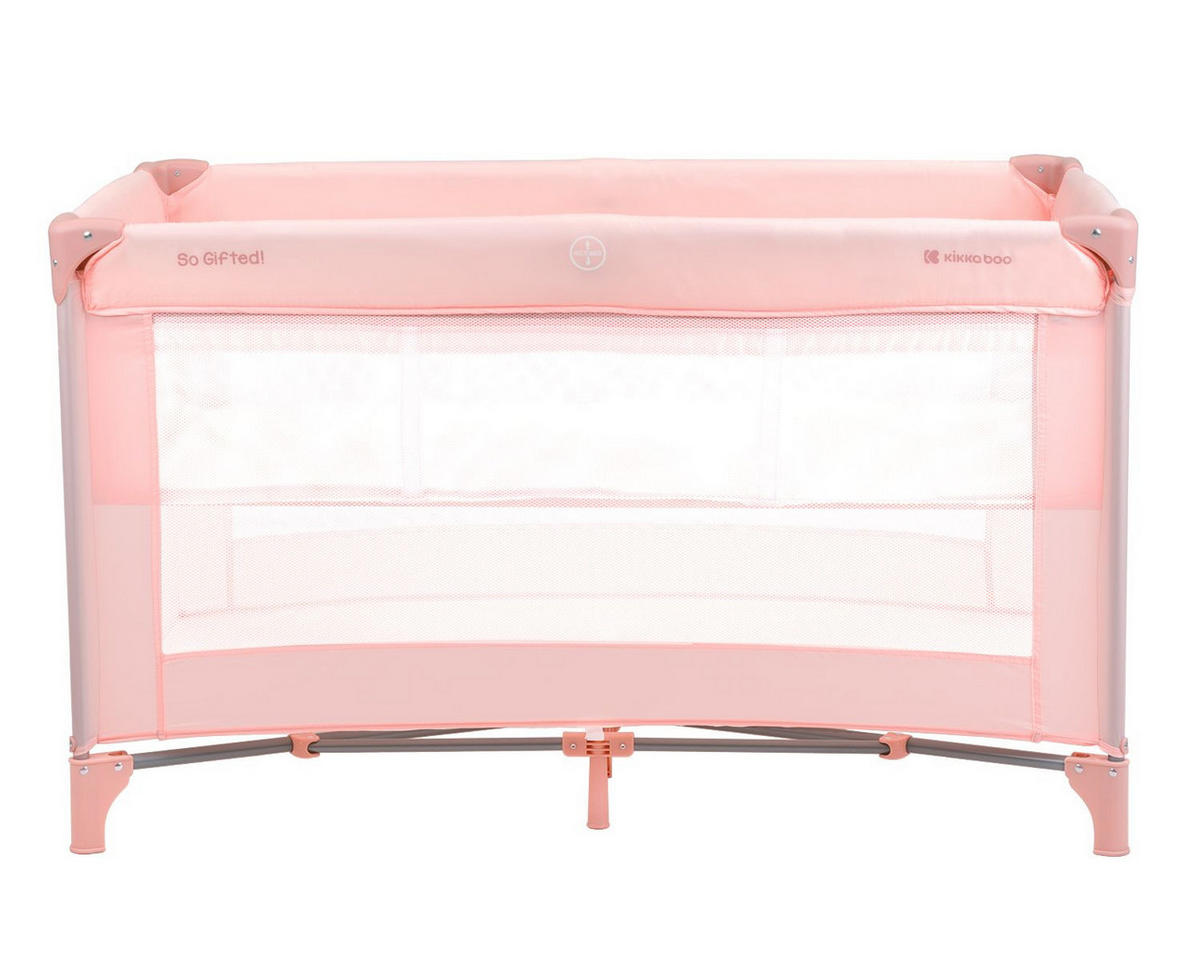 REISEBETT So Gifted rosa pink 2 Ebenen Matratze, Tragetasche, Öffnung - Rosa, Metall (65/125cm) - Kikka boo