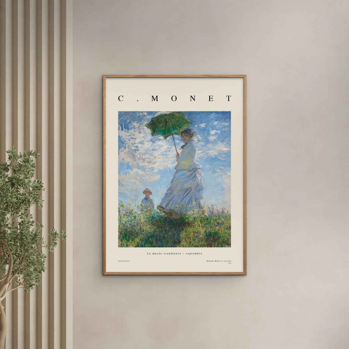 POSTER Arch Atelier - Madame et son fils - Blau, Papier (30/40/0.1cm) - Poster&Frame