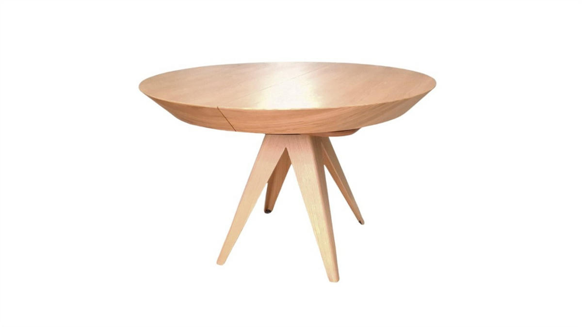 ESSTISCH INTARSIO Ausziehbar 130 - 230 / 130 x 76 cm - Eichefarben, Holz (130/130/76cm) - MASSENO