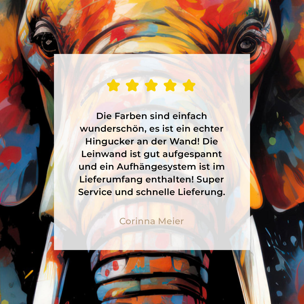 LEINWANDBILD Elefant - Graffiti - Schwarz - Tiere - Farben 60x90 cm - Schwarz, Textil (60/90cm) - MuchoWow