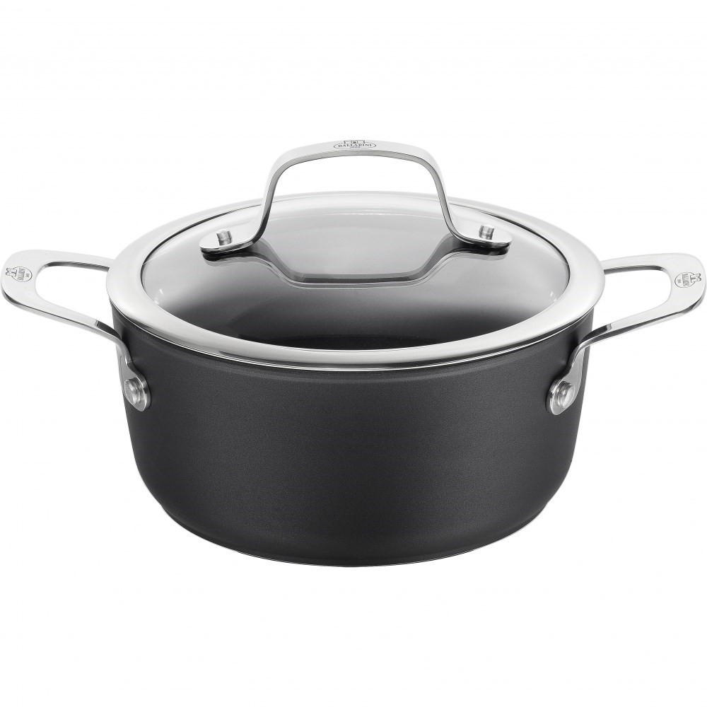 TOPF Schwarz 27/21/13 cm ALBG2LD20D - Schwarz, Metall (20cm) - Ballarini
