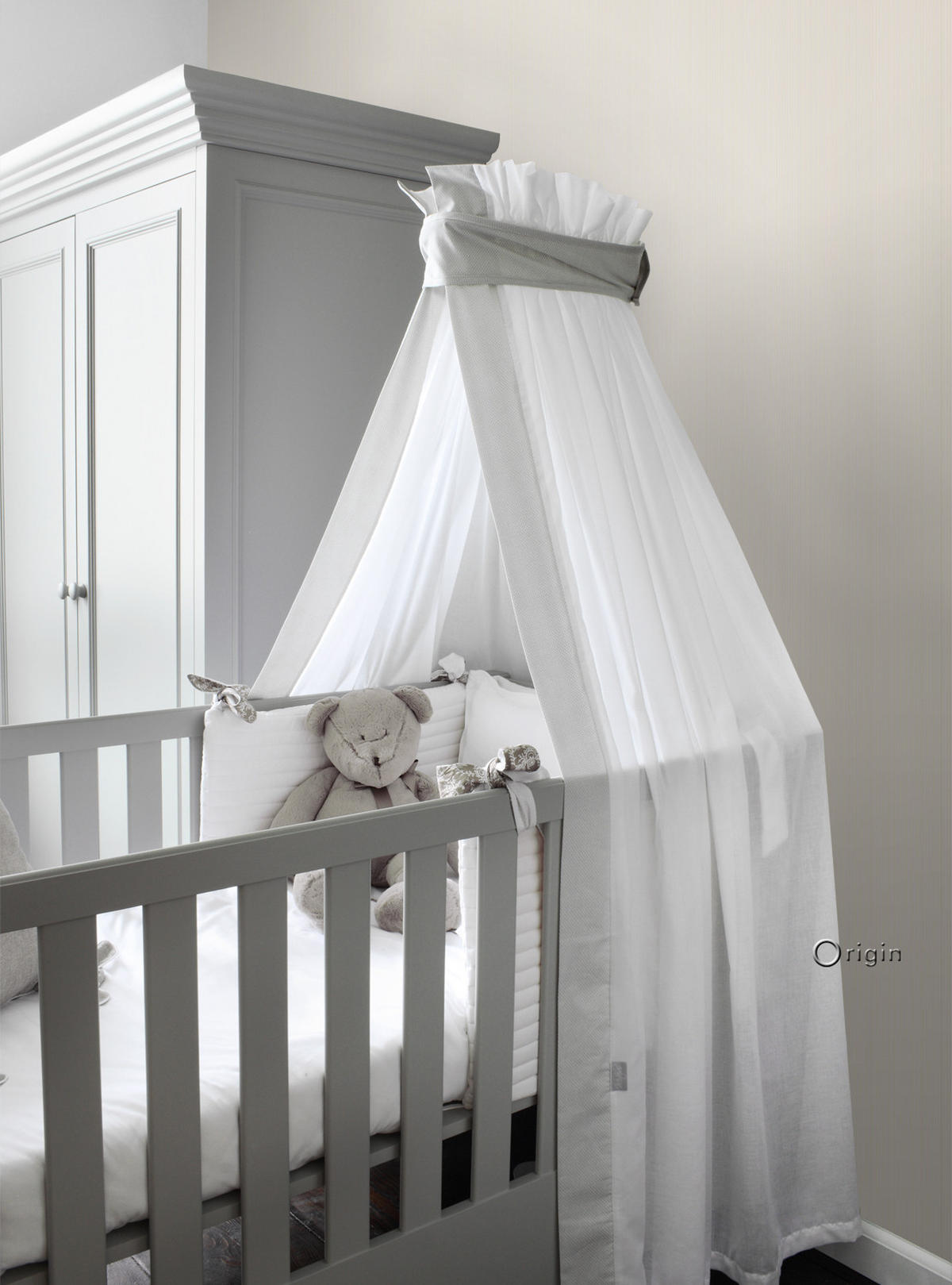 TAPETE feine Streifen 53 cm x 10.05 m - Beige, Papier (53/1000cm) - Origin Wallcoverings