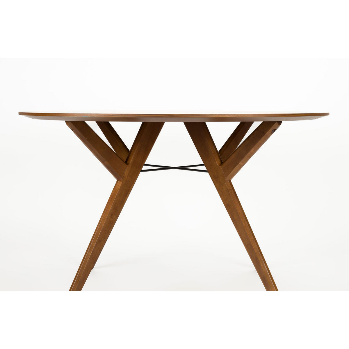 ESSTISCH IJver Rund 120 cm Walnuss - Braun, Holzwerkstoff (120/120/75cm) - Zuiver