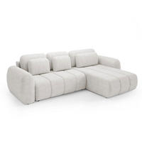 ECKSOFA Cesar 3 Sitzplätze Weiß - Weiß, Holz (304/190cm) - Petits-meubles