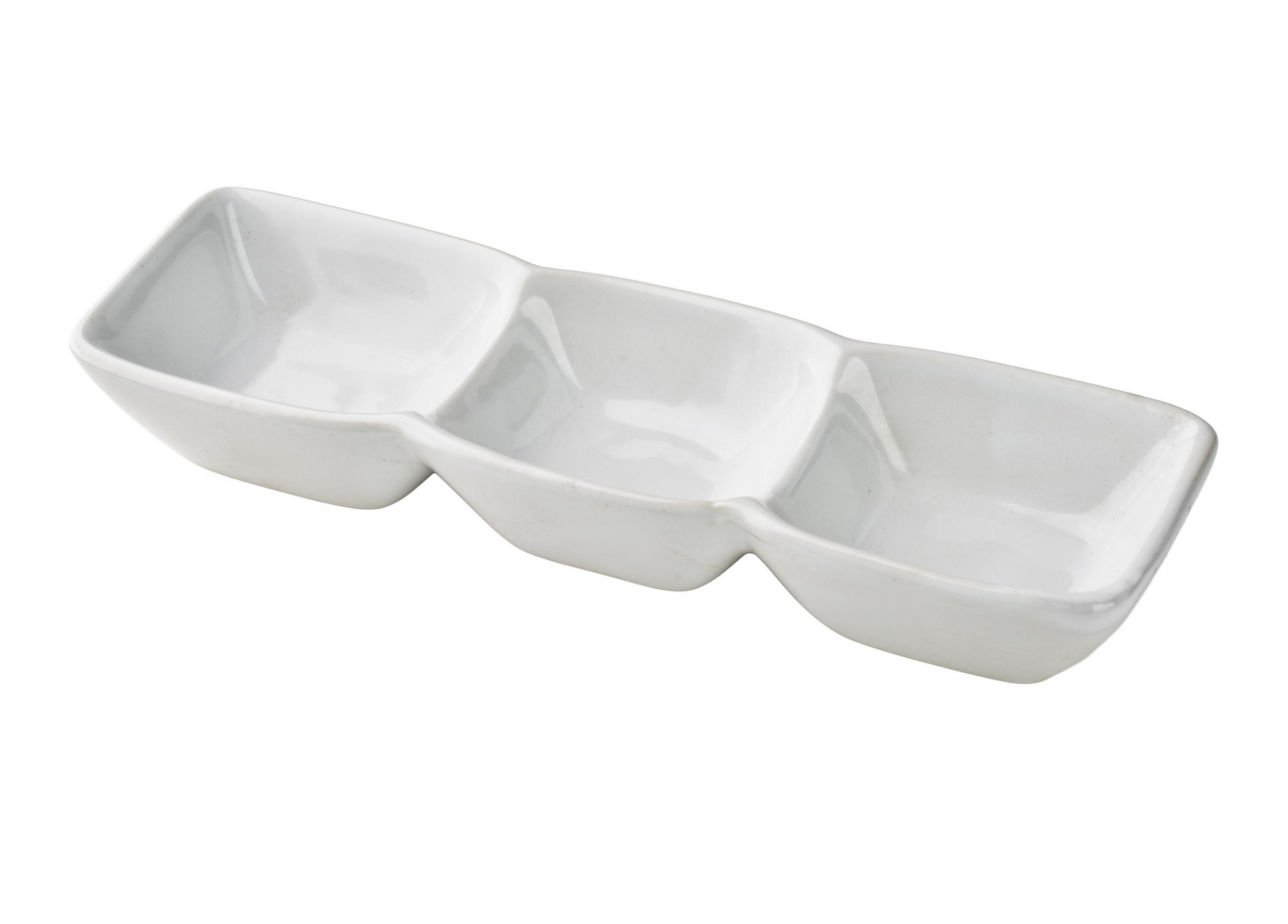 SERVIERPLATTE Basic Nature Weiß 26x8x4 cm Keramik - Weiß, Keramik (8/4/26cm) - Mondex