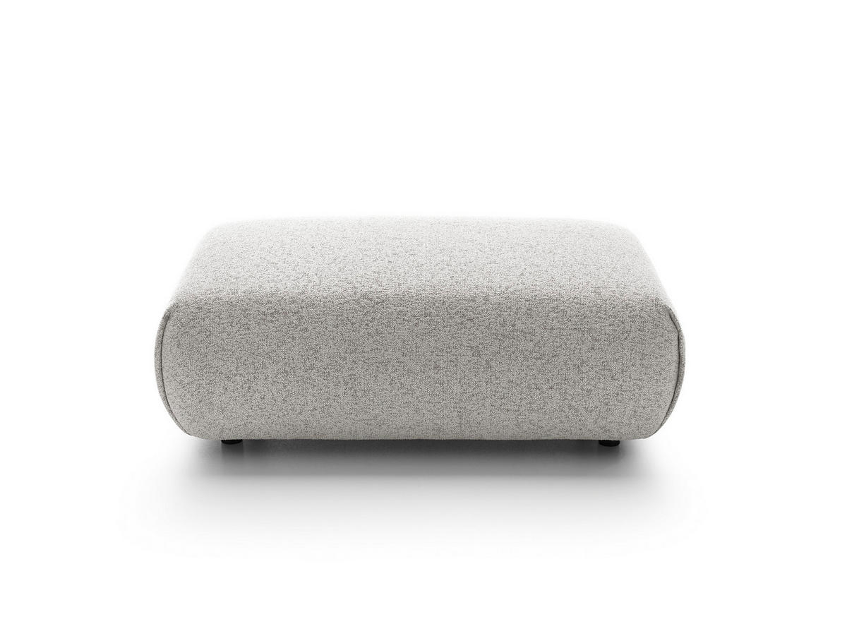 MASSENO Sitzhocker ZEST, Modern Polsterhocker, Fußhocker Grau - Grau, Holzwerkstoff/Kunststoff (70/42/113cm) - MASSENO