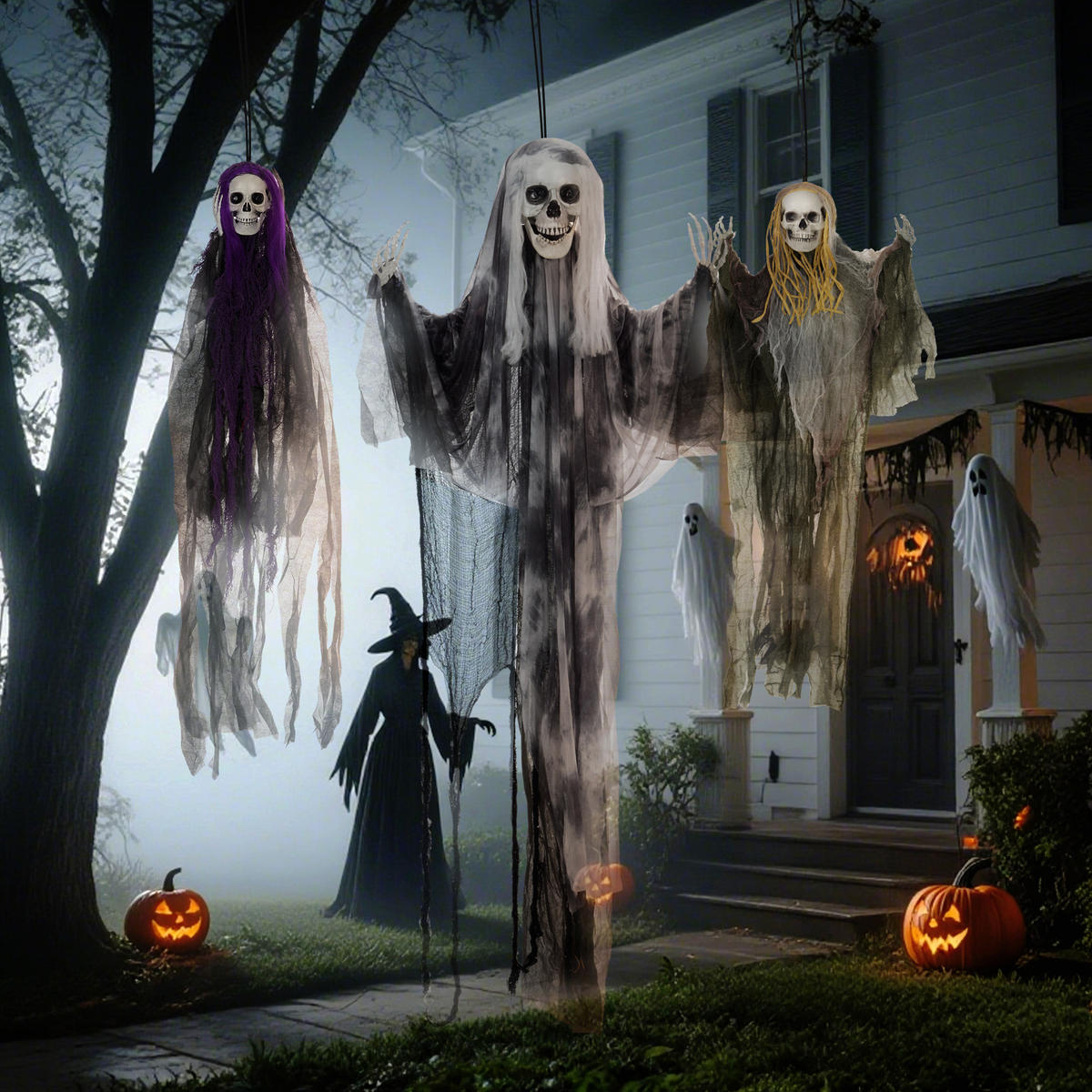 HALLOWEEN-DEKORATION Multicolor 60.0/17.0/200.0cm - Multicolor, Textil (17/200/60cm)