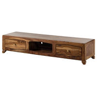 TV-BOARD Sheesham 160x43x33 braun lackiert ANCONA #112 - Braun, Holz (160/33/43cm) - Massivmoebel24