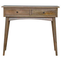 KONSOLENTISCH FÜR DEN FLUR MIT 2 SCHUBLADEN - Beige/Messingfarben, Holz/Metall (40/90/78cm) - Artisan Furniture