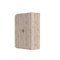 DREHTÜRENSCHRANK LUGERN 117/197/117cm 2-türig Eiche Wellington - Eichefarben, Holzwerkstoff (117/197/117cm) - MASSENO