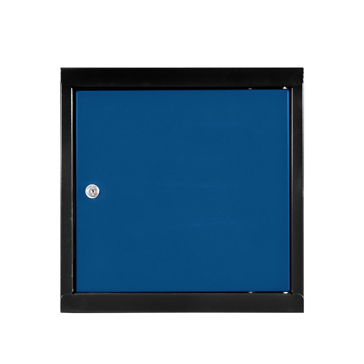 SCHLIESSFACHWÜRFEL Blocky mit Zylinderschloss + 2 Schlüssel 40x40x40cm Anthrazit/Enzianblau - Anthrazit/Dunkelblau, Metall (40/40/40cm) - PROREGAL