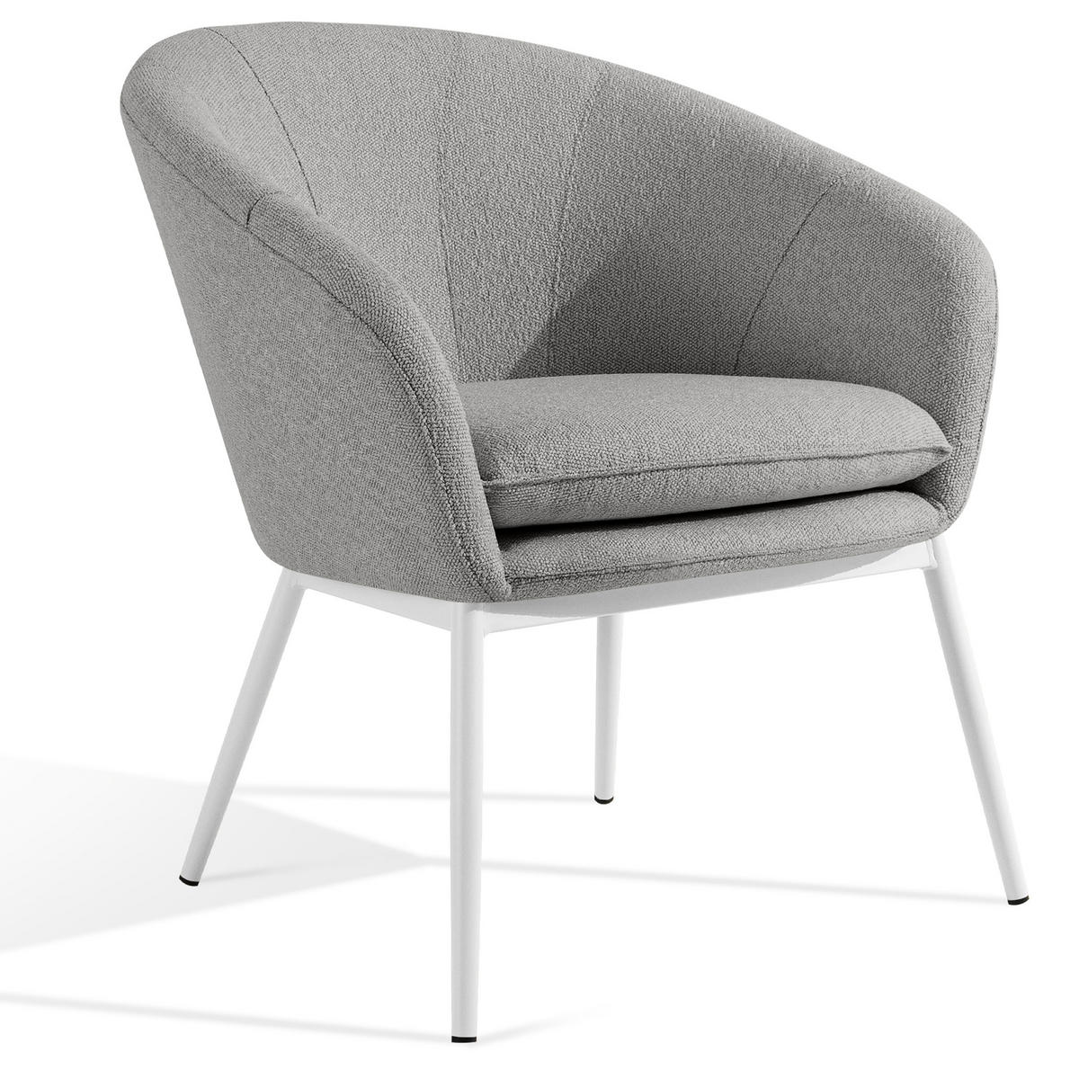 GARTENSESSEL SOLIS Loungesessel, - Grau, Textil/Metall (69/76/66cm) - KONSIMO®