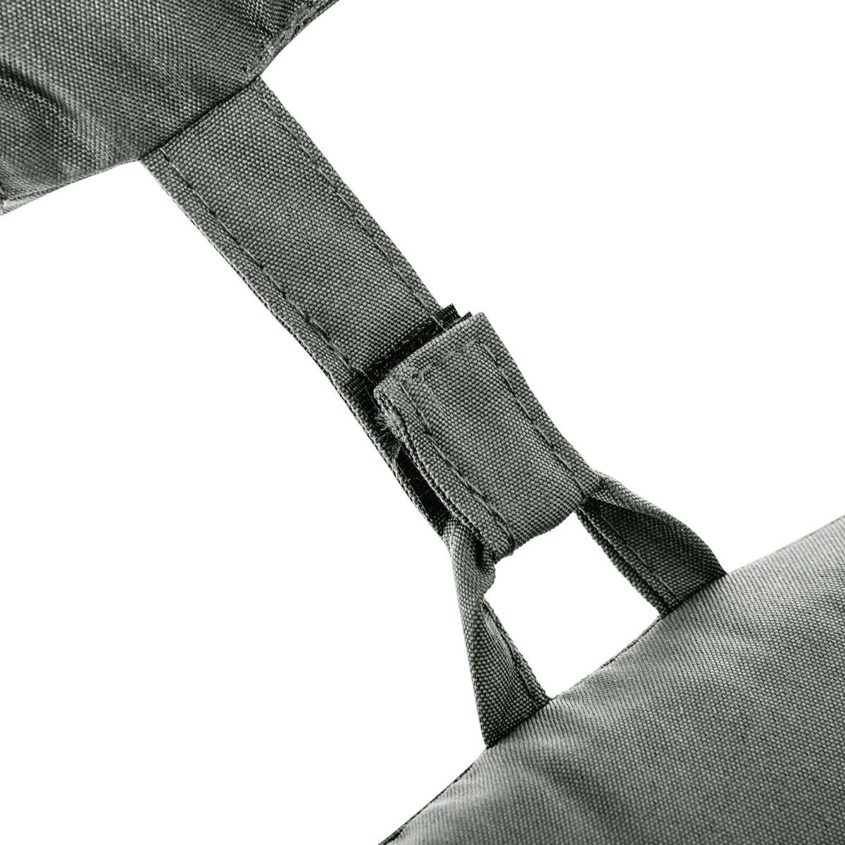 LIEGENAUFLAGE aus Polyester 198x53x5 cm Grau mit abnehmbarem Bezug - Grau, Textil (53/5/198cm) - Modfu