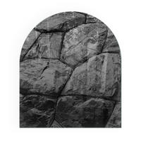 GLASPLATTE für Kamin 80x70 cm - Grau, Glas (80/70/0.4cm) - TULUP