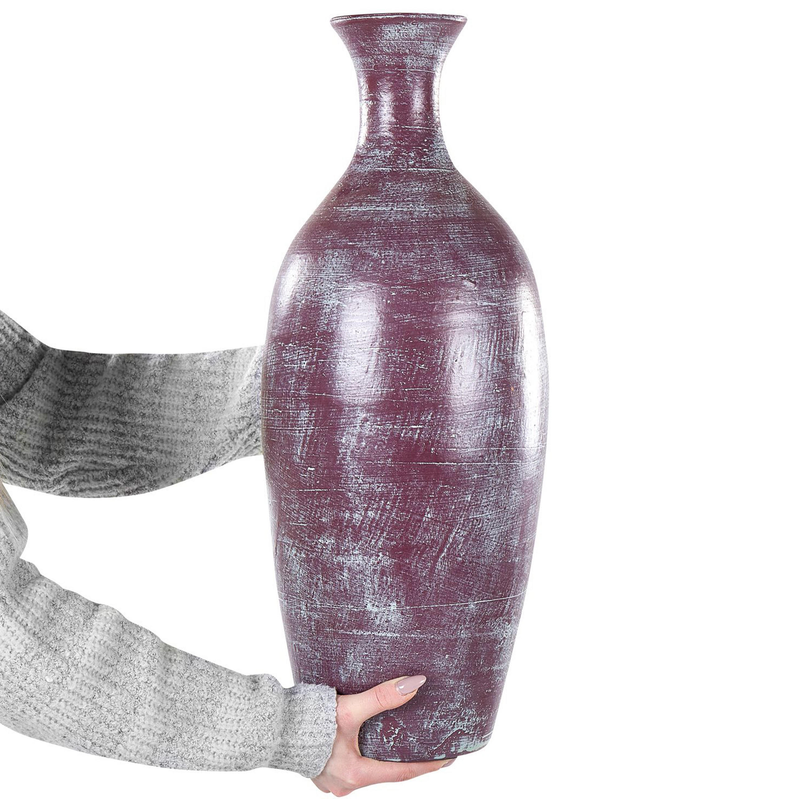 Thumbnail - Beliani Dekovase, Braun, Stein, 57 cm, Dekoration, Vasen, Keramikvasen