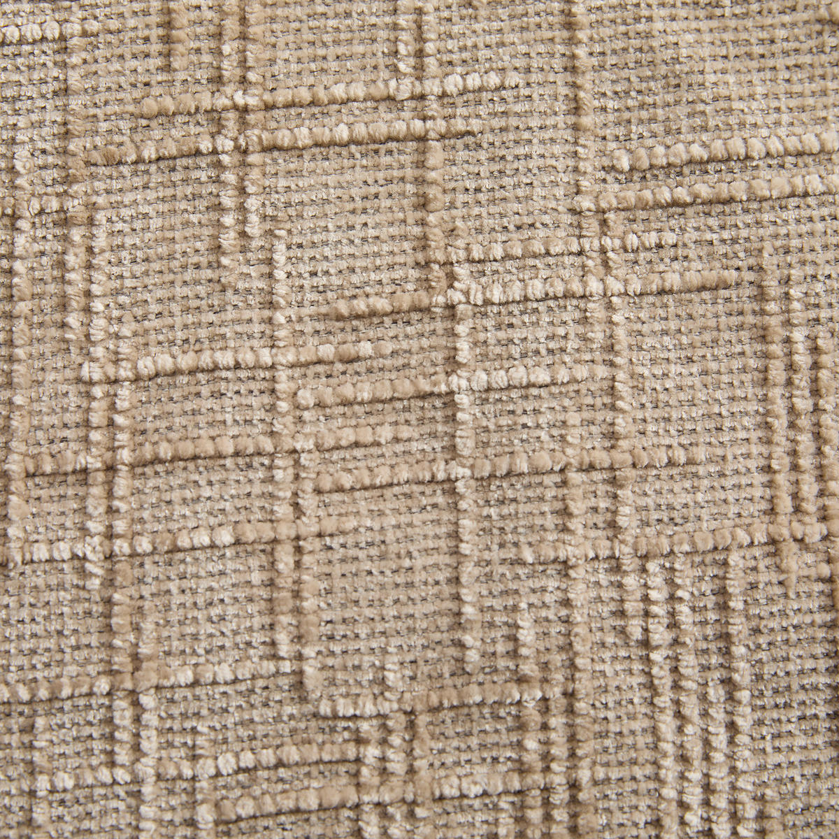 ECKSOFA Chenille Hellkhaki - Hellbraun, Textil (182.5/269.5cm) - WISHDOR
