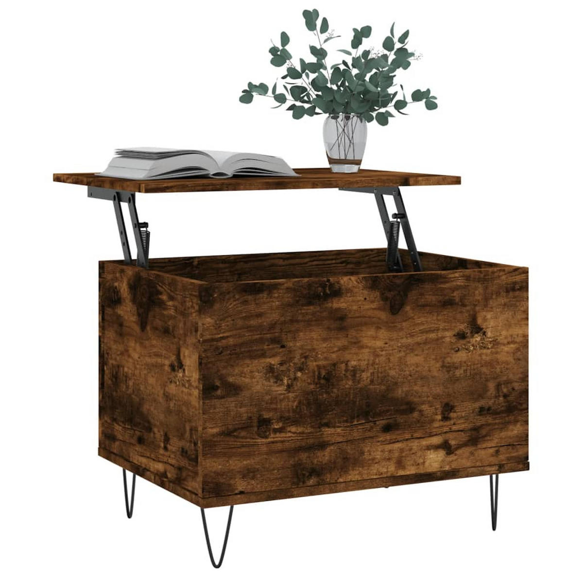 COUCHTISCH Räuchereiche 60x44,5x45 cm Holzwerkstoff - Braun, Holzwerkstoff (60/44.5/45cm) - furnicato