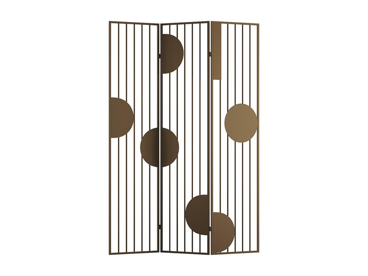 PARAVENT - 123 cmcm x 1.3 cmcm - Metall - Goldfarben - KANDY - Goldfarben, Metall (123/180/1.3cm) - Vente-Unique