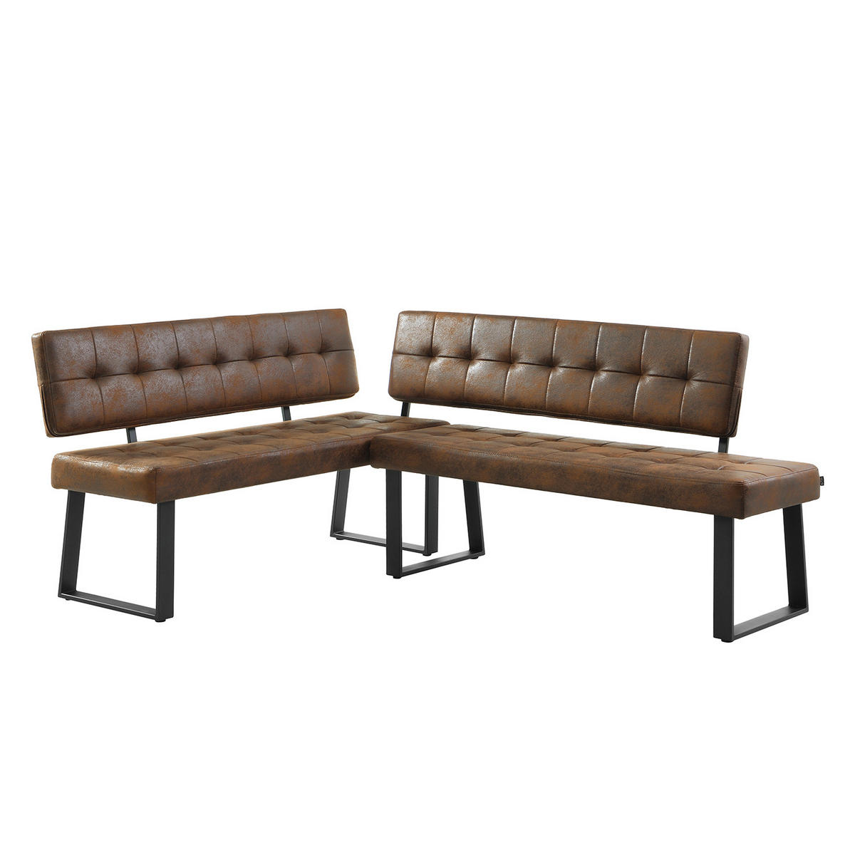 SITZBANK SIGFRID - Braun, Textil/Metall (140/48/56cm) - B&D Home