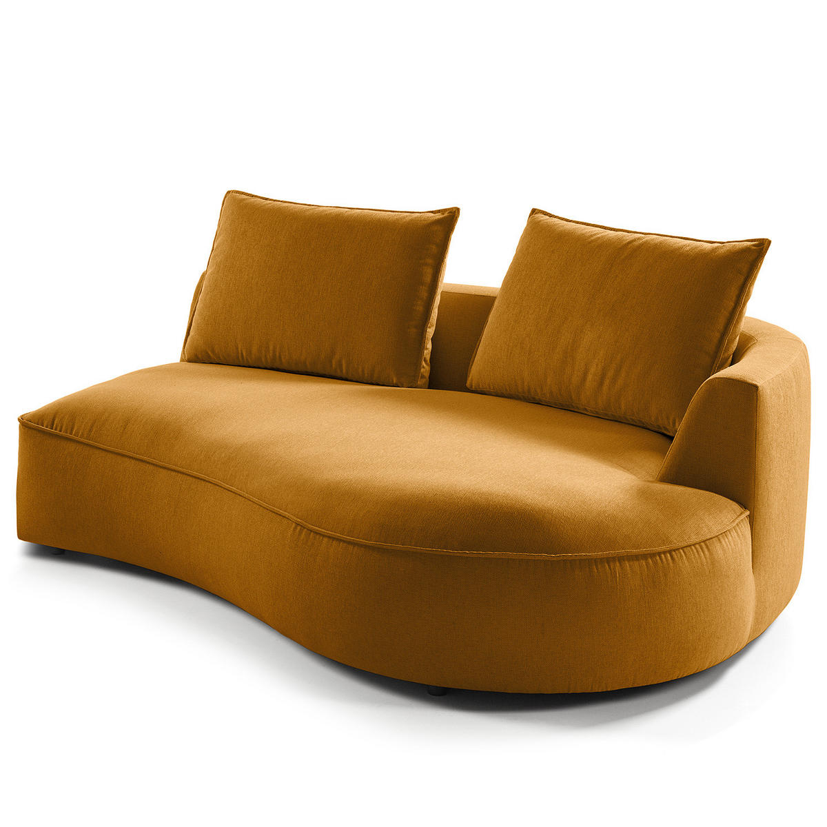 OTTOMANE - modular - Gelb/Schwarz, Kunststoff/Textil (196/82/146cm) - home24
