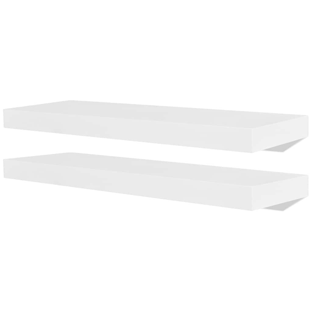 vidaXL Wandbordset Weiß 60x4x20 cm