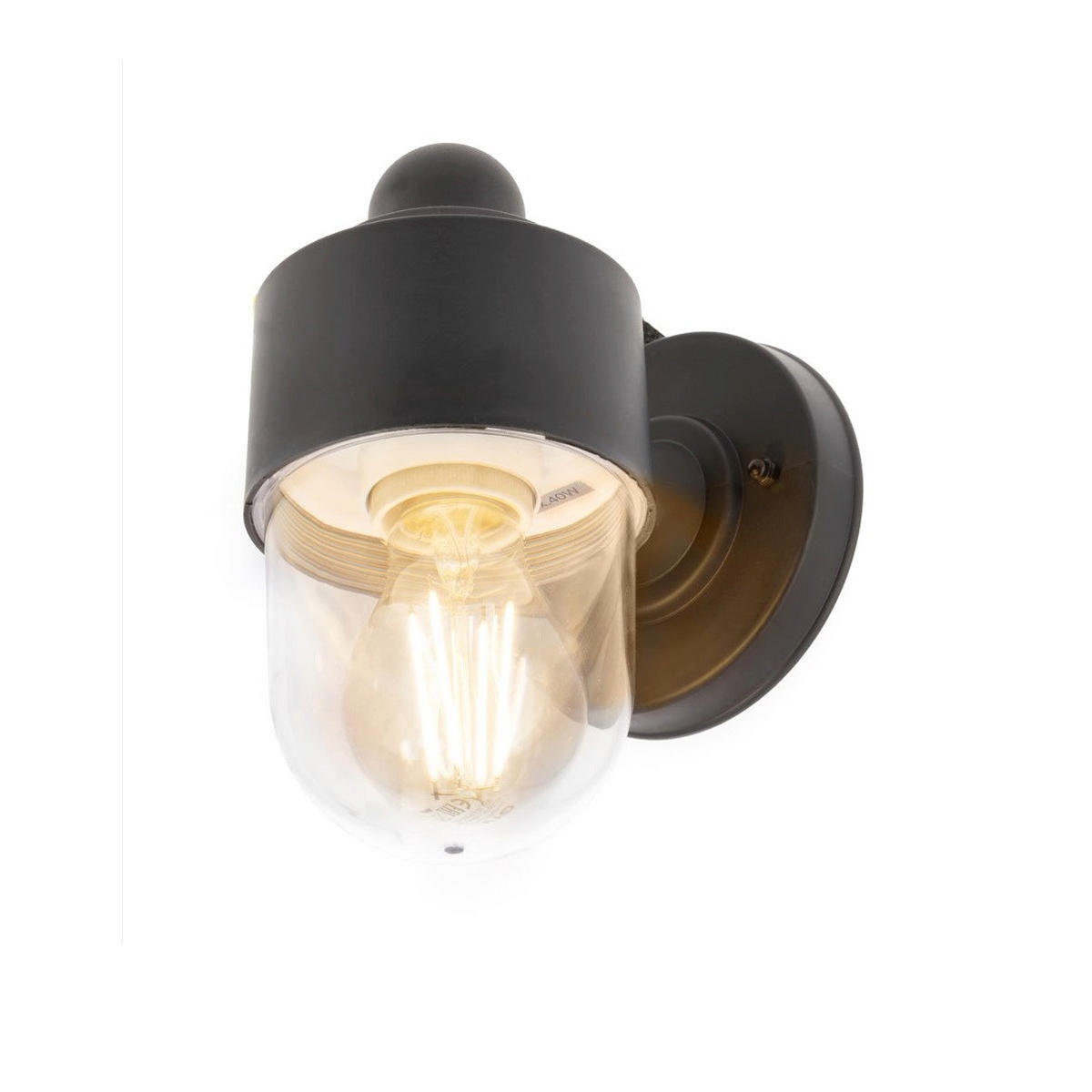 ZYLINDER-AUSSENLEUCHTE VERONICA Schwarz Modern - Schwarz, Kunststoff (11/19/15cm) - CGC Europe