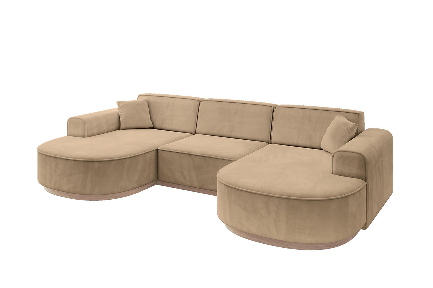 Altdecor Wohnlandschaft Taupe 303x83x171 cm