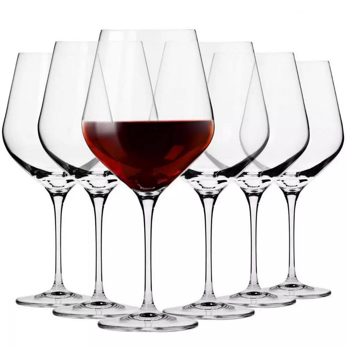 ROTWEINGLÄSER 6er-Set 900 ML - Transparent, Glas (0.86L) - Krosno Glass