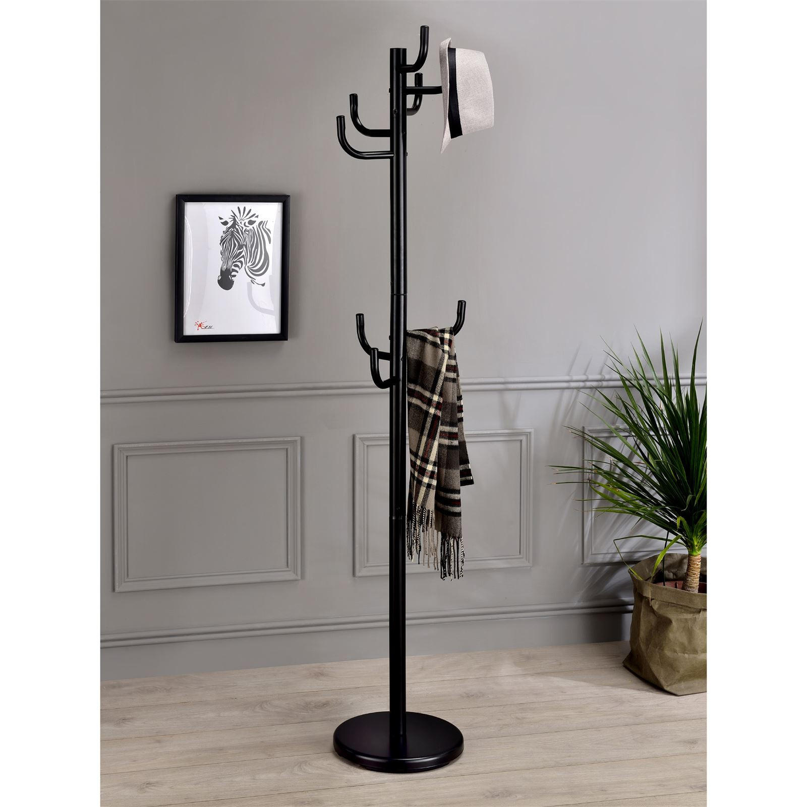 KLEIDERSTÄNDER MILA - Schwarz, Metall (30/174/30cm) - IDIMEX