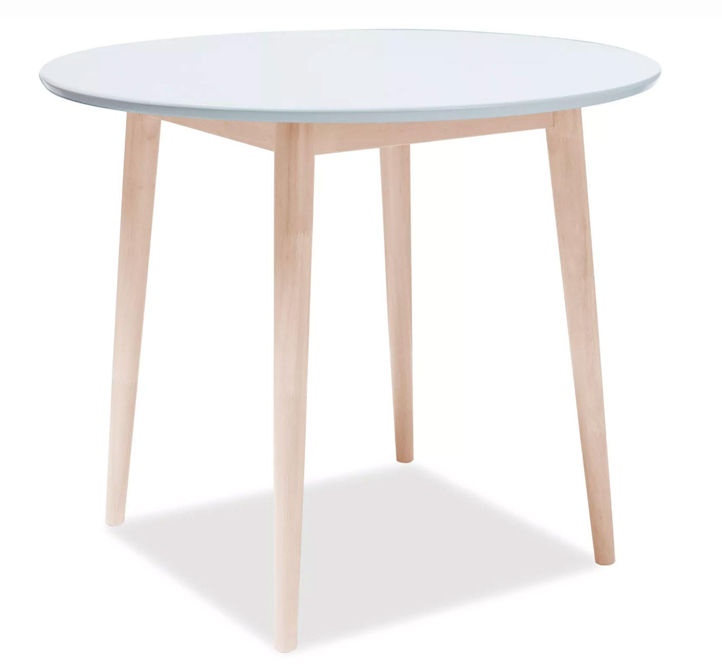 ESSTISCH Larson Weiß / Eiche Sonoma 90 / 90 / 75cm - Sonoma Eiche, Holz/Holzwerkstoff (90/90/75cm) - Feldmann-Wohnen