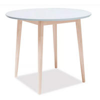 ESSTISCH Larson Weiß / Eiche Sonoma 90 / 90 / 75cm - Sonoma Eiche, Holz/Holzwerkstoff (90/90/75cm) - Feldmann-Wohnen