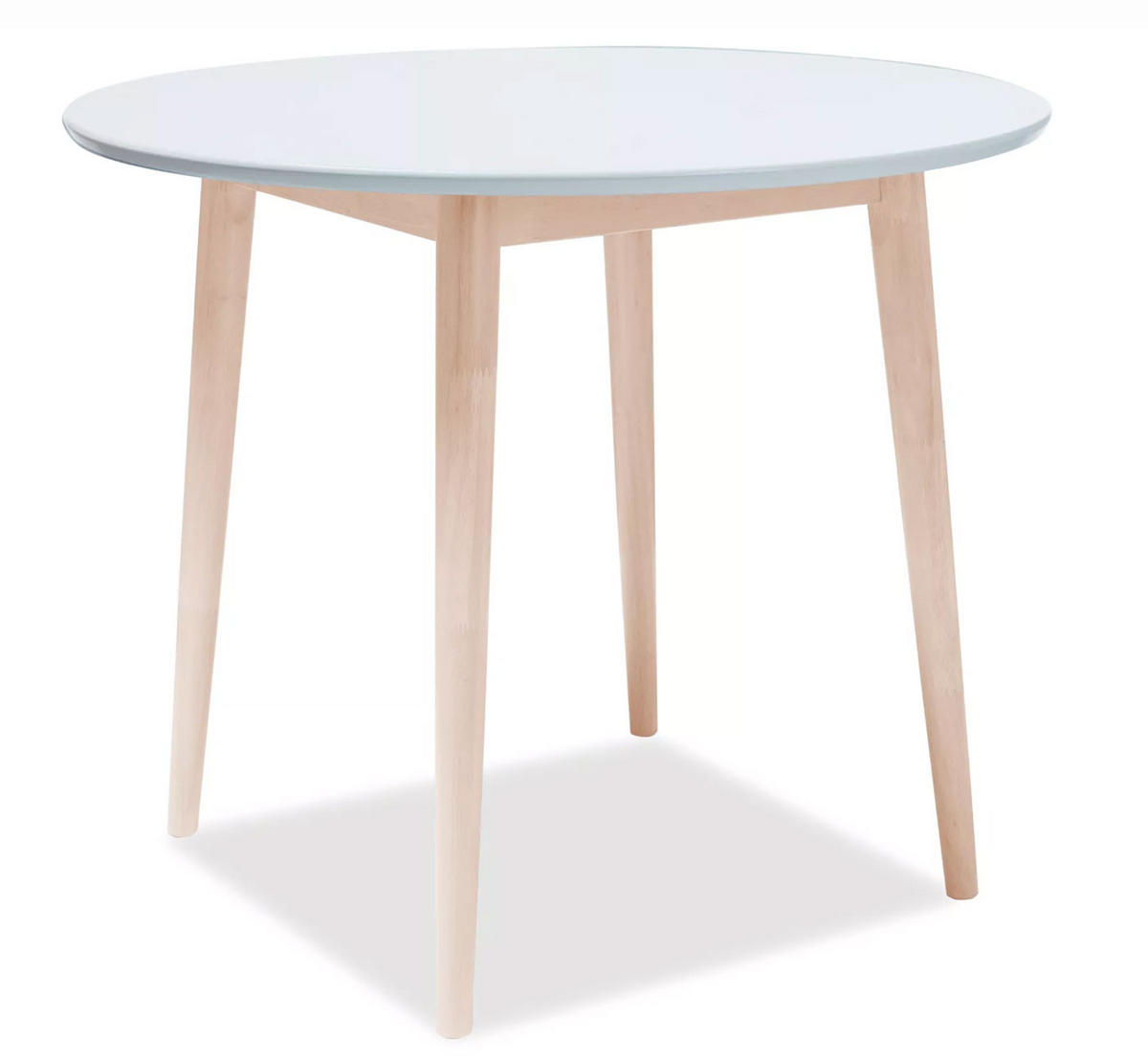 ESSTISCH Larson Weiß / Eiche Sonoma 90 / 90 / 75cm - Sonoma Eiche, Holz/Holzwerkstoff (90/90/75cm) - Feldmann-Wohnen