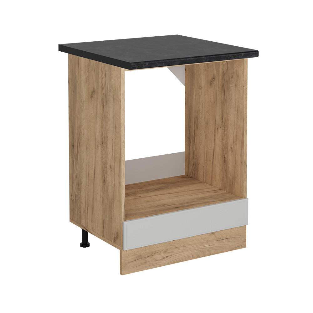 SKŘÍŇKA NA VESTAVĚNOU TROUBU R-Line Bílý venkovský dům - bílá/medově dubová, kompozitní dřevo (60/81.6/60cm) - Vicco