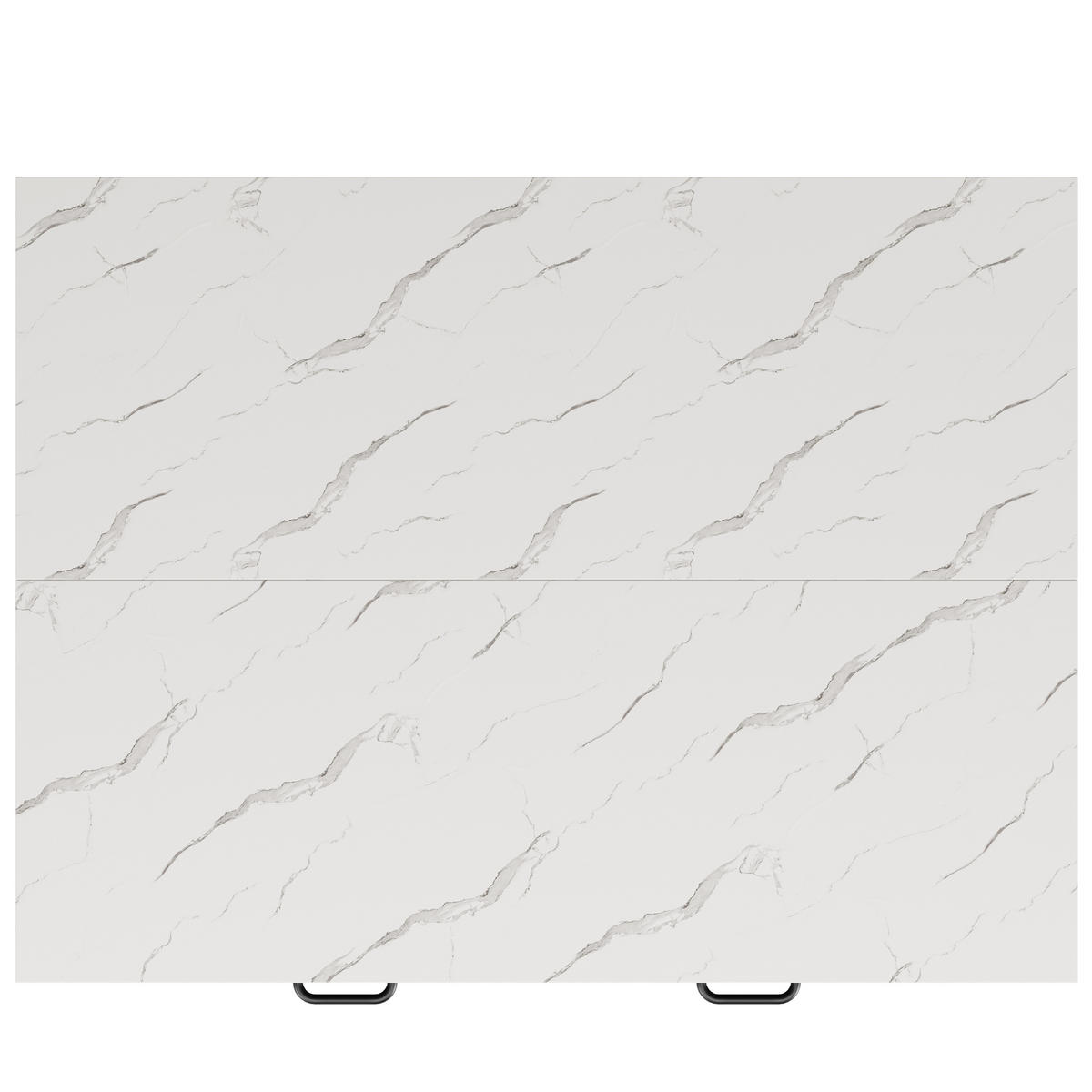STEHTISCH Modern Küchenarbeitsplatte Marmor Schwarz - Schwarz, Holzwerkstoff (100/90/90cm) - FLIEKS