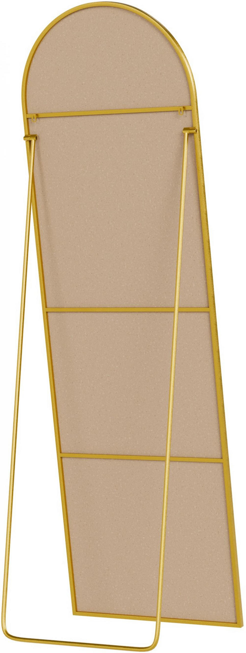 STANDSPIEGEL oval 50/3/160 cm Glas Gold Glanz - Goldfarben, Glas (50/160/3cm) - CLP
