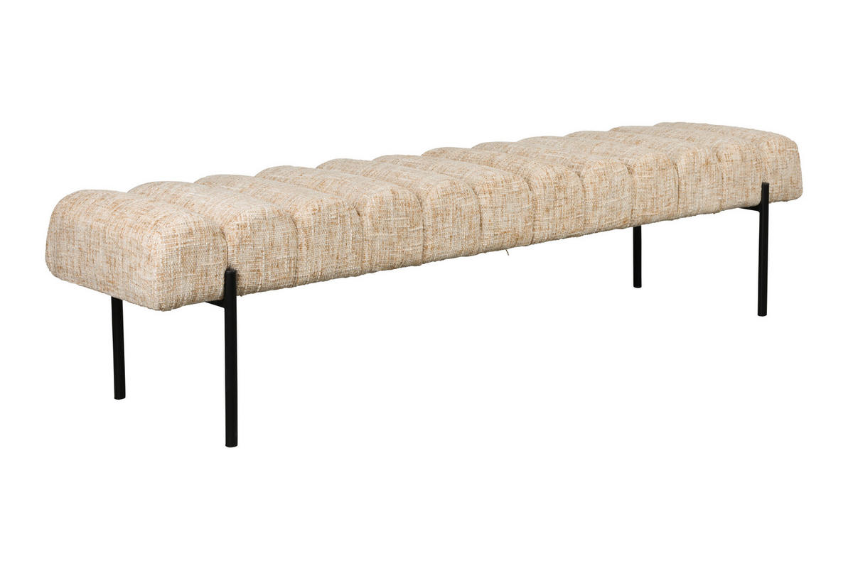 SITZBANK Jethro - Beige - 41.5/160/45 cm - Beige, Textil (160/45/41.5cm)