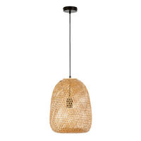 HÄNGELEUCHTE﻿ 30/30/120 Yumei - Beige, Naturmaterialien (30/30/120cm) - VS Venta-stock