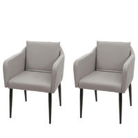 ESSZIMMERSTUHL taupe 2er-Set - Taupe, Textil (60/86/65cm) - MCW