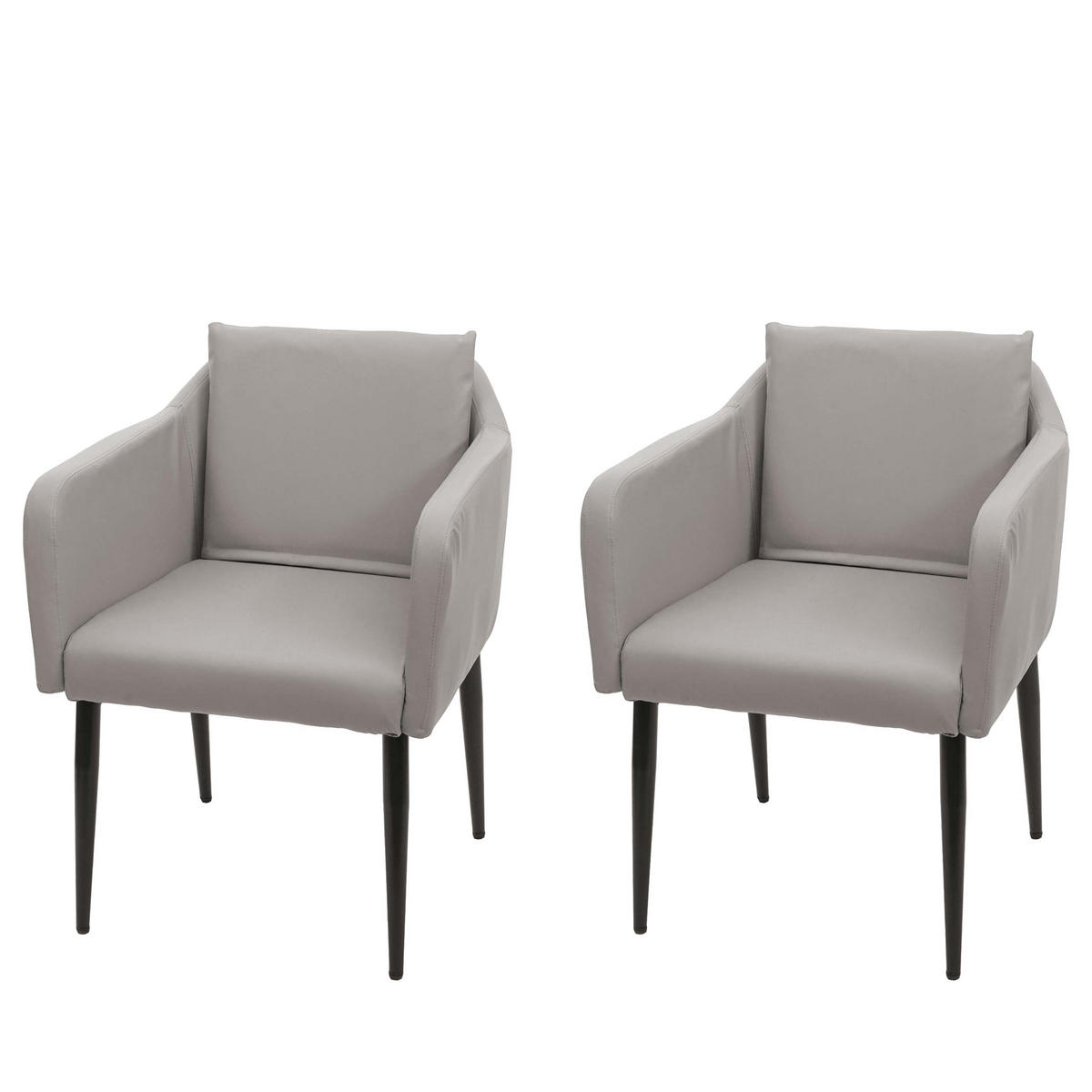 ESSZIMMERSTUHL taupe 2er-Set - Taupe, Textil (60/86/65cm) - MCW