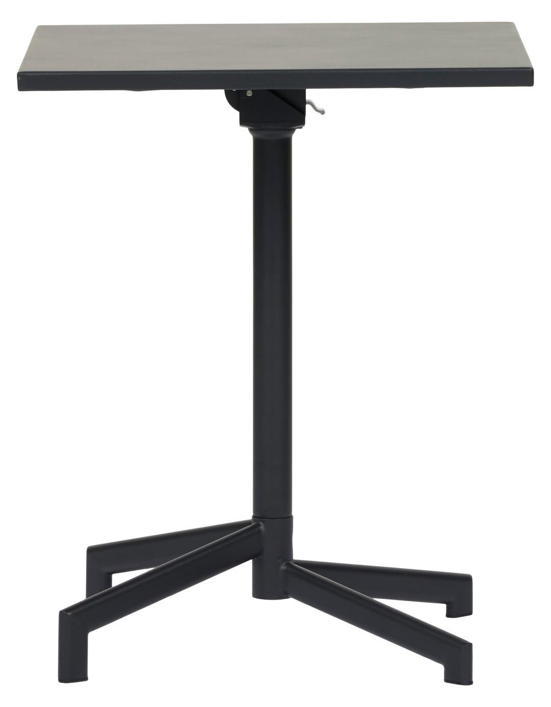 CAFÉTISCH, Adam, Schwarz, Stahl, 60 x 60 x 73 cm - Schwarz, Metall (60/60/73cm) - ebuy24
