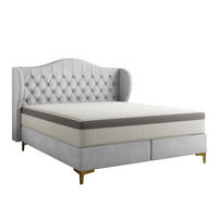 POLSTERBETT Pelagio In Whisper - Hellgrau, Holzwerkstoff/Textil (160/200cm) - Fun Möbel