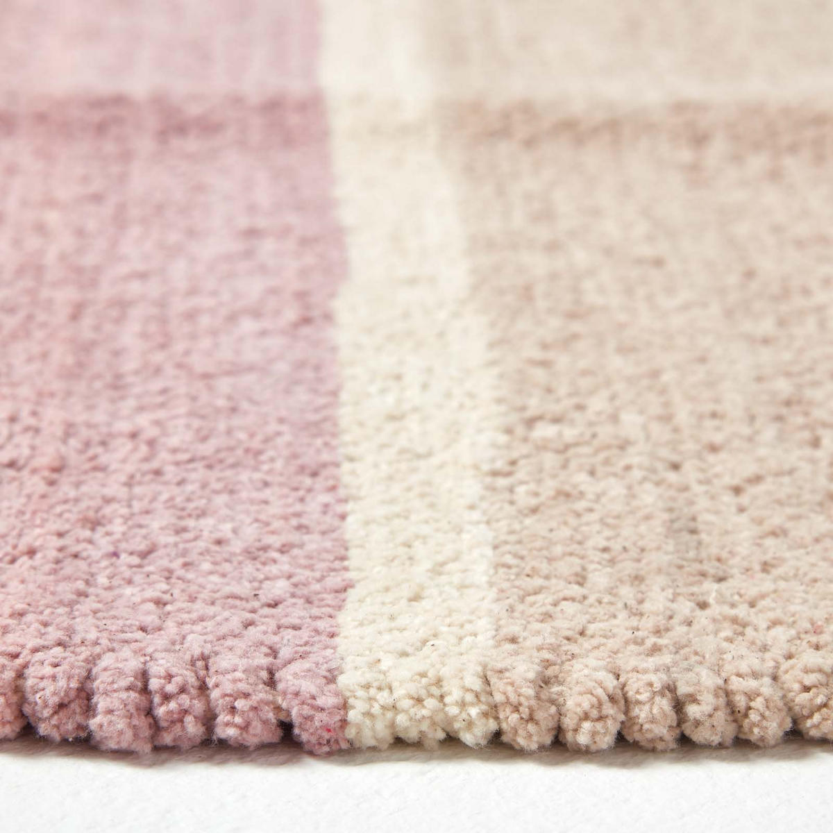 HANDWEBTEPPICH Chenille gestreift 90/150 cm - Multicolor, Textil (90/150cm) - Homescapes