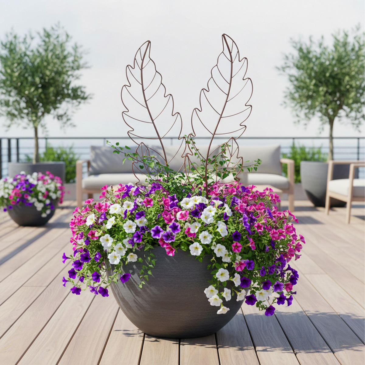 MRIEŽKY - hnedá, kov (30/100/1cm) - Relaxdays