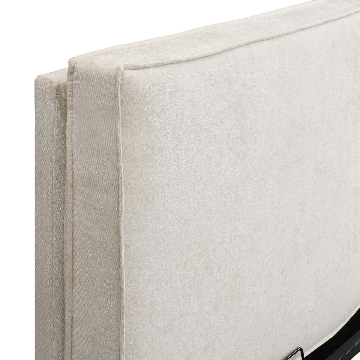 POLSTERBETT 160/200 cm Beige aus Chenille mit Lattenrost - Beige, Textil (160/200cm) - OKMYHOME