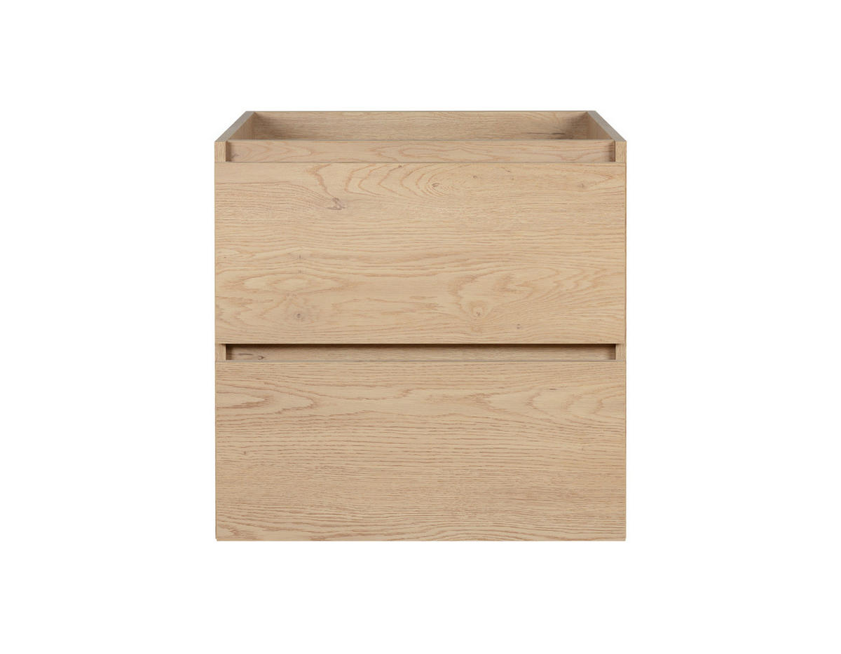 BADEZIMMERSCHRANK 60 cm, Farbe: helle Eiche, 60 x 57 x 46 cm - Beige, Holzwerkstoff (60/57/46cm) - 3XE LIVING