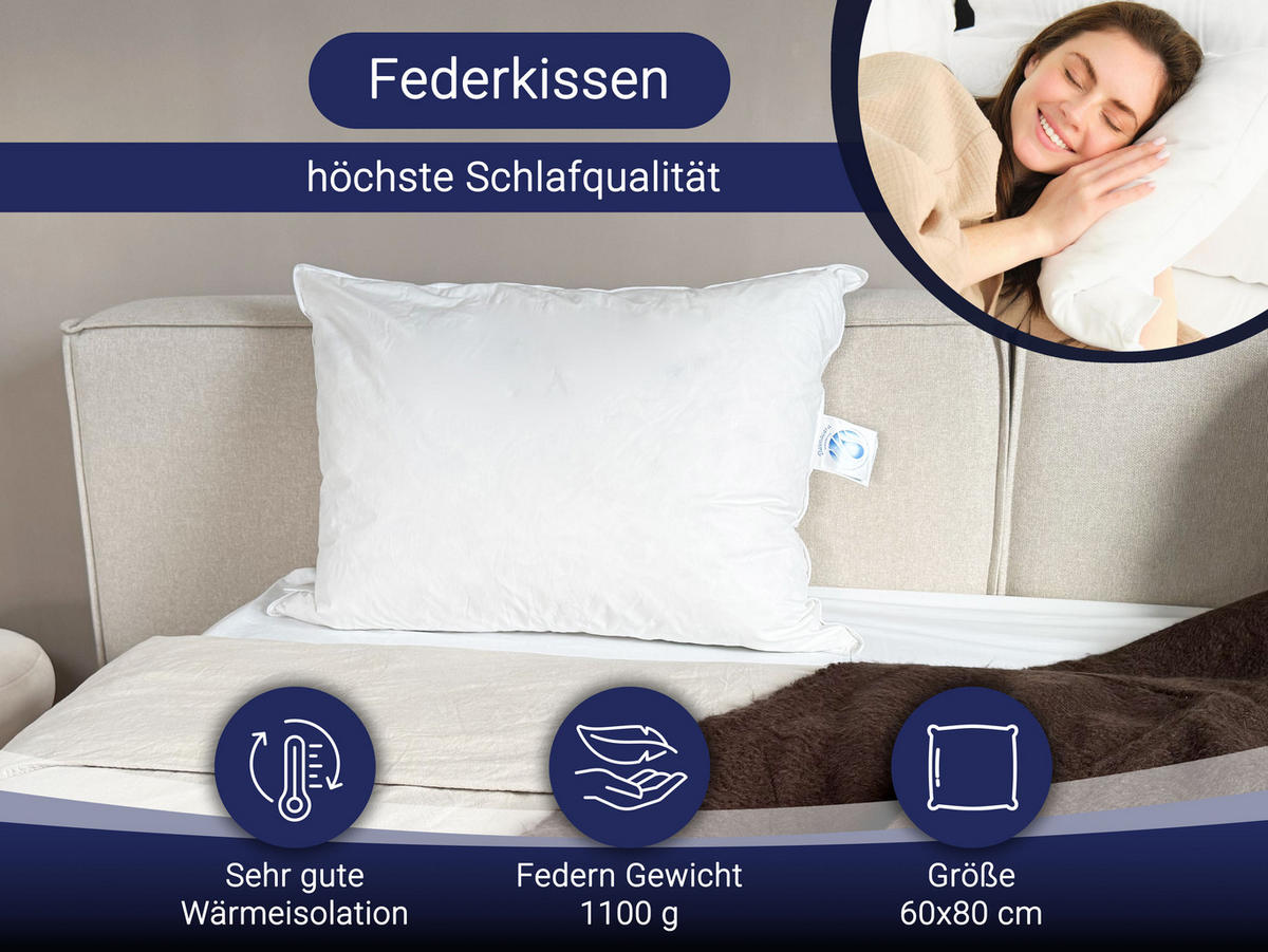 KISSEN, 60x80 cm, 100% Baumwolle, Weiß - Weiß, Textil (60/80cm) - Zollner