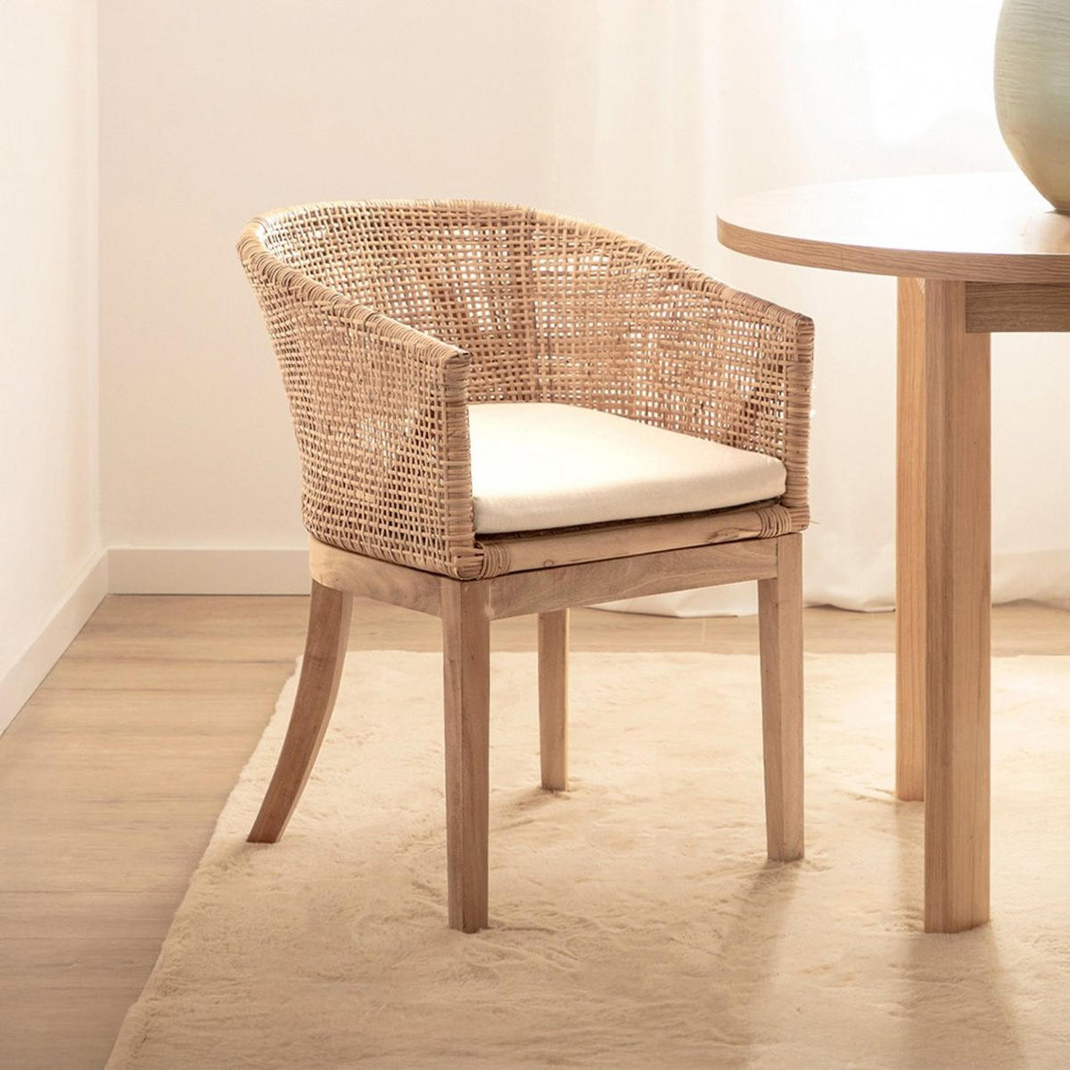 GARTENSTUHL Alen Natürlich 49 cm x 74 cm - Naturfarben, Textil (49/74/60cm) - Klast Home