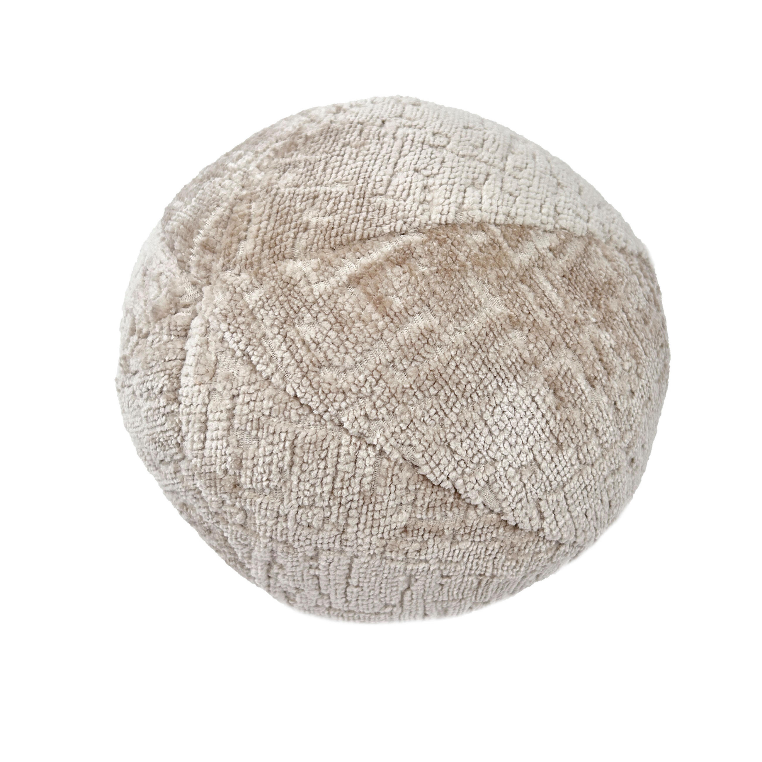ZIERKISSSEN Happy Pill Beige 20 cm - Beige, Textil (20/20cm) - Maison de Reve